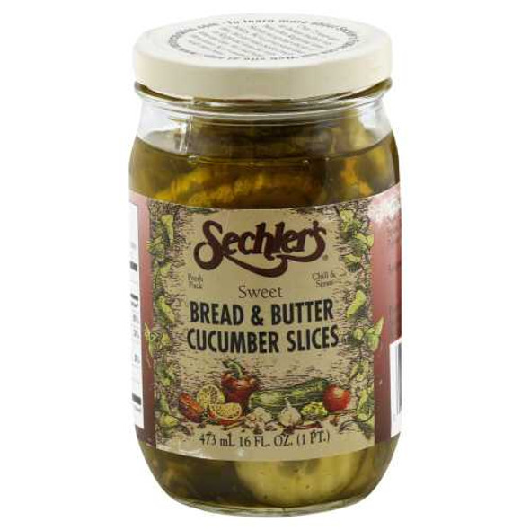 SECHLERS: Bread and Butter Cucumber Slices, 16 oz New