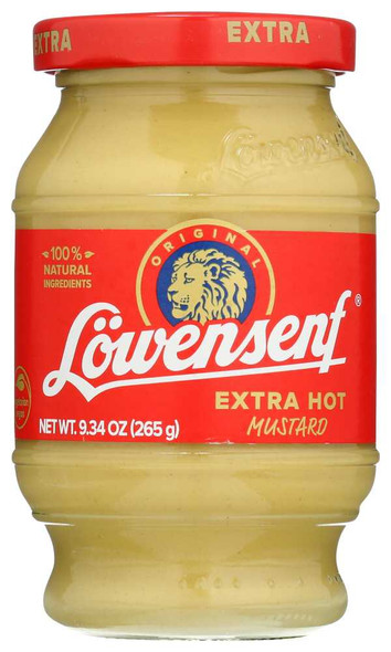 LOWENSENF: Mustard German Extra Hot, 9.3 oz New