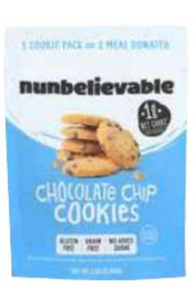 NUNBELIEVABLE: Cookies Choc Chip, 2.26 oz New