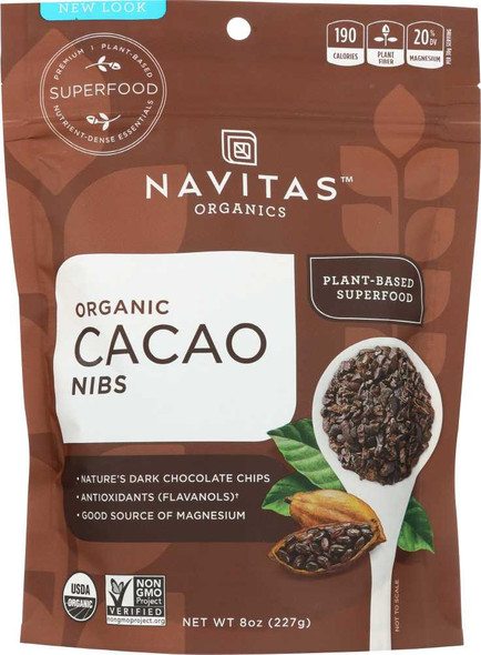 NAVITAS: Organic Cacao Nibs, 8 oz New