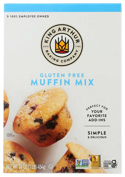 KING ARTHUR FLOUR: Gluten Free Muffin Mix, 16 oz New