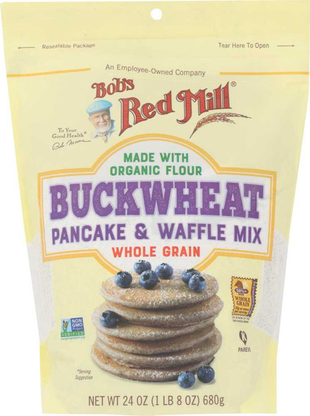 BOBS RED MILL: Buckwheat Pancake & Waffle Mix, 24 oz New