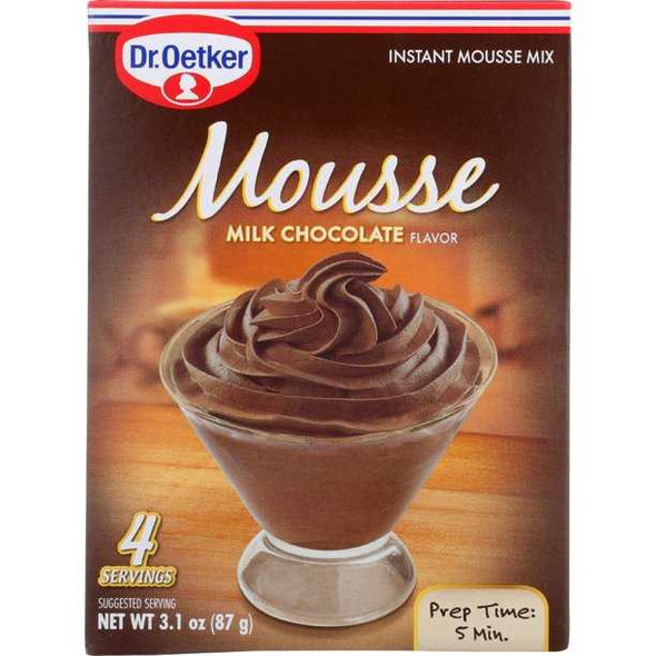 DR OETKER: Milk Chocolate Mousse Supreme, 3.1 oz New