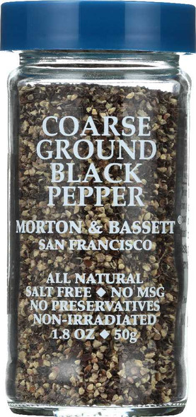 MORTON & BASSETT: Coarse Ground Black Pepper, 2.1 oz New