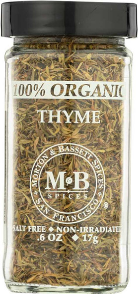 MORTON & BASSETT: Organic Thyme, .9 Oz New