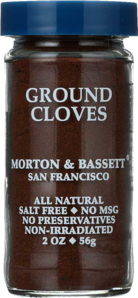 MORTON & BASSETT: Ground Cloves, 2.4 oz New