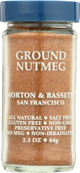 MORTON & BASSETT: Ground Nutmeg, 2.3 oz New