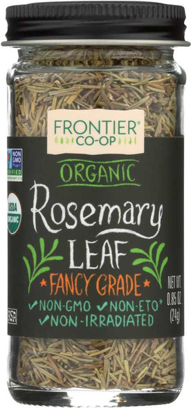 FRONTIER HERB: Organic Rosemary Leaf Whole Bottle, 0.85 oz New