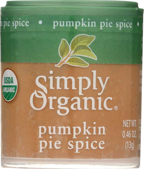 SIMPLY ORGANIC: Mini Pumpkin Pie Spice Organic, .46 oz New