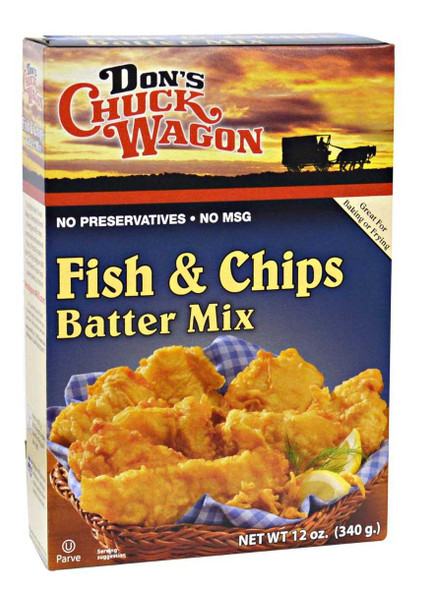 DONS CHUCK WAGON: Fish and Chips Batter Mix, 12 oz New