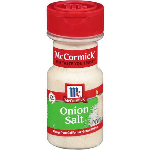 MC CORMICK: Onion Salt, 5.12 oz New