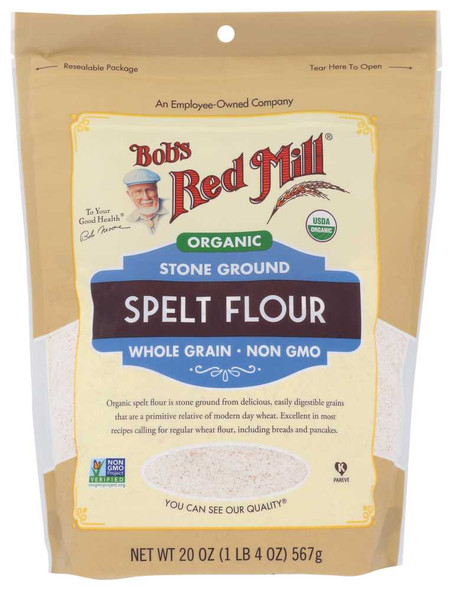 BOB'S RED MILL: Organic Stone Ground Spelt Flour, 20 oz New