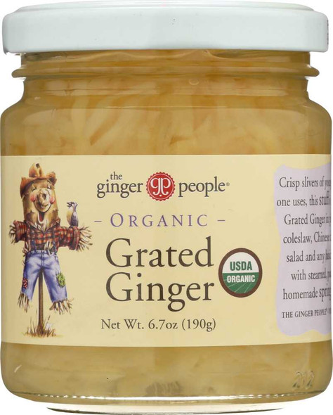THE GINGER PEOPLE: Organic Grated Ginger, 6.7 oz New