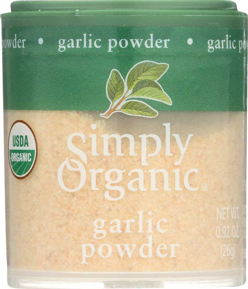 SIMPLY ORGANIC: Mini Garlic Powder, .92 oz New
