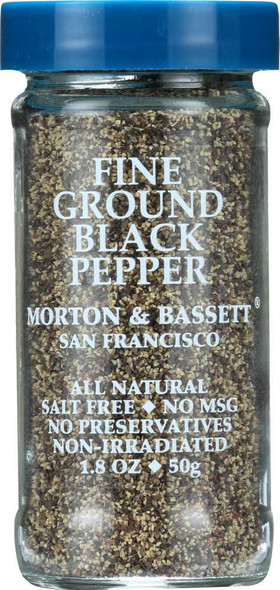 MORTON & BASSETT: Fine Ground Black Pepper, 2 oz New