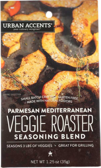 URBAN ACCENTS: Parmesan Mediterranean Veggie Roaster Seasoning, 1.25 oz New