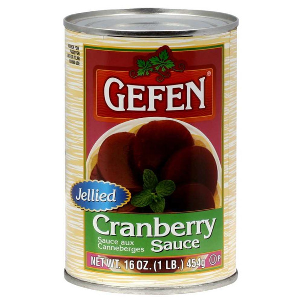 GEFEN: Jellied Cranberry Sauce, 16 oz New