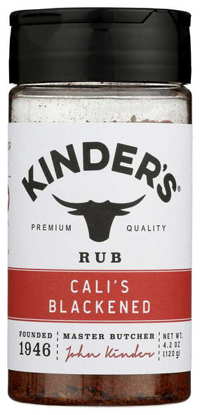 KINDERS: Calis Blackened Rub, 4.2 oz New
