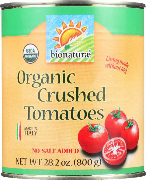 BIONATURAE: Organic Crushed Tomato, 28.2 oz New