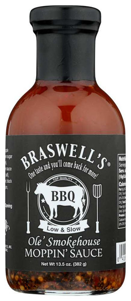 BRASWELL: BBQ Sauce Smokehouse, 12 fo New