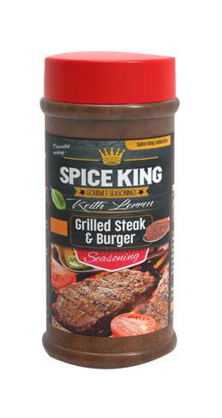 THE SPICE KING BY KEITH LORREN: Grilled Steak & Burger Seasoning, 5 oz New