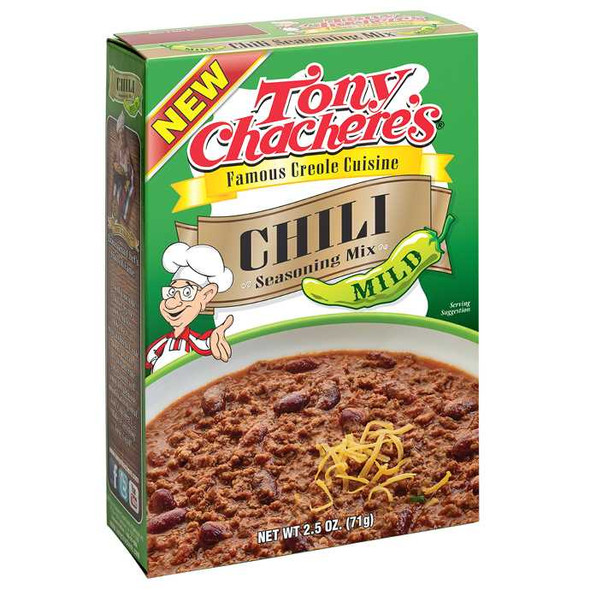 TONY CHACHERE'S: Mix Mild Chili, 2.5 oz New