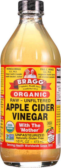 BRAGG: Organic Apple Cider Vinegar, 16 oz New