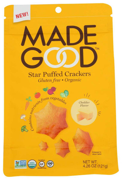 MADEGOOD: Cracker Cheddar Org, 4.25 oz New