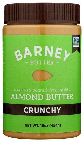 BARNEY BUTTER: Almond Butter Crunchy, 16 Oz New