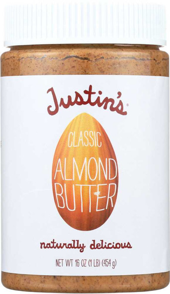 JUSTIN'S: Nut Butter Classic Almond Butter, 16 oz New