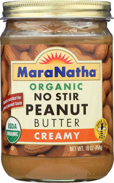 MARANATHA: Organic Peanut Butter No Stir Creamy, 16 oz New