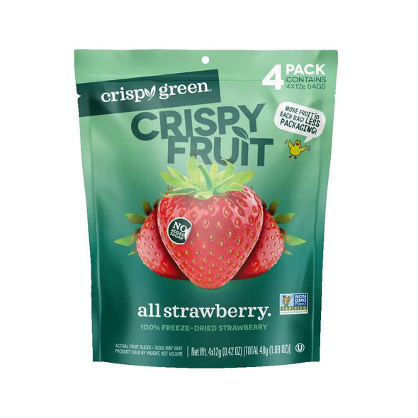 CRISPY GREEN: Strawberry Dried, 1.69 OZ New