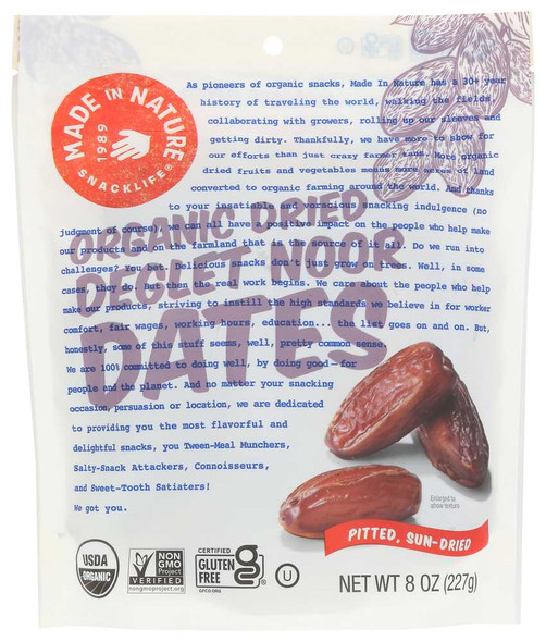 MADE IN NATURE: Dried Deglet Noor Dates, 8 oz New