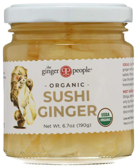 THE GINGER PEOPLE: Organic Pickled Sushi Ginger, 6.7 oz New