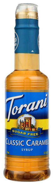 TORANI: Sugar Free Classic Caramel Flavoring Syrup, 12.7 Oz New