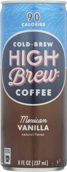 HIGH BREW: Cold-Brew Coffee Mexican Vanilla, 8 oz New