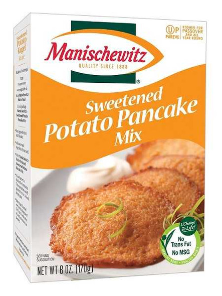 MANISCHEWITZ: Mix Pancake Sweetened Potato, 6 oz New