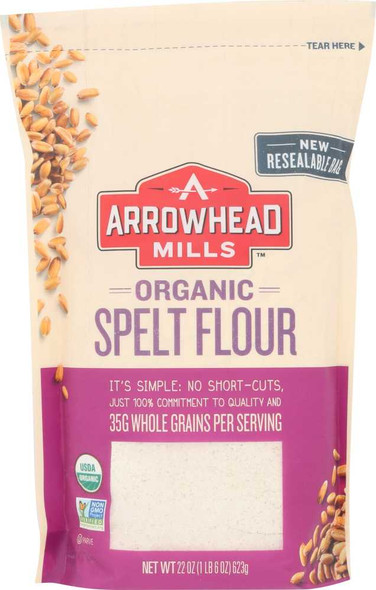 ARROWHEAD MILLS: Organic Spelt Flour, 22 oz New