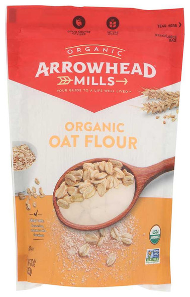 ARROWHEAD MILLS: Organic Oat Flour, 16 oz New