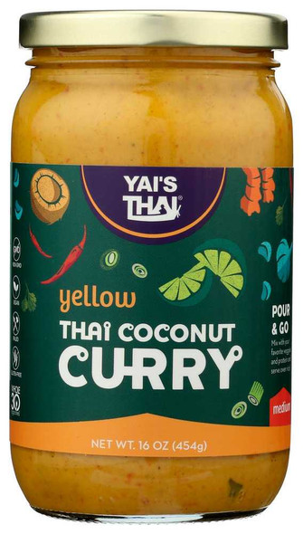 YAIS THAI: Thai Coconut Curry Yellow, 16 oz New
