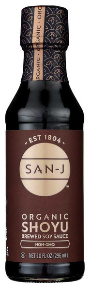 SAN-J: Organic Shoyu Naturally Brewed Soy Sauce, 10 oz New