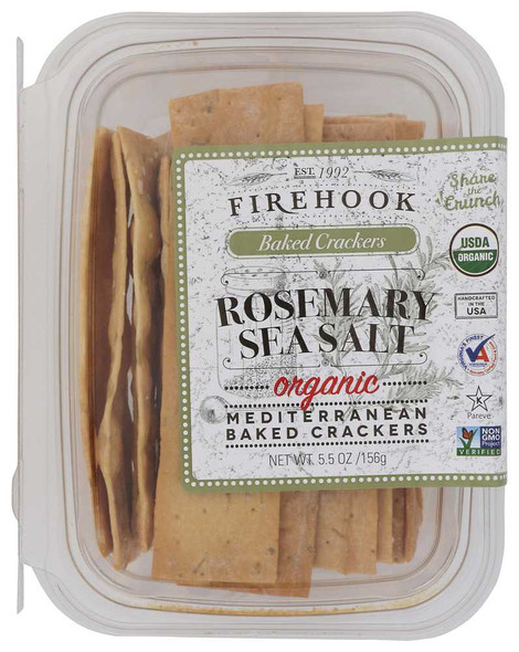 FIREHOOK: Rosemary Cracker Snack Box, 5.5 oz New