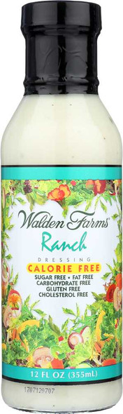 WALDEN FARMS: Ranch Salad Dressing Calorie Free, 12 oz New