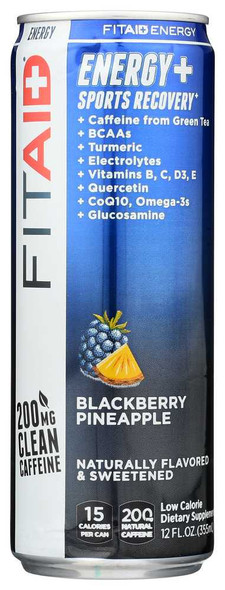 LIFEAID BEVERAGE: Fitaid Energy Blackberry Pineapple, 12 fo New