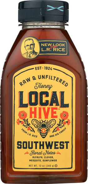 LOCAL HIVE: Raw and Unfiltered Southwest Honey, 12 oz New