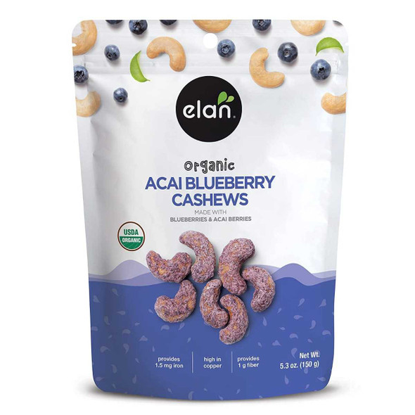 ELAN: Organic Acai Blueberry Cashews, 5.3 oz New