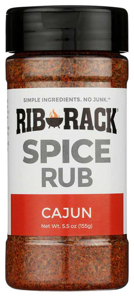 RIB RACK: Cajun Spice Rub Seasoning, 5.5 Oz New