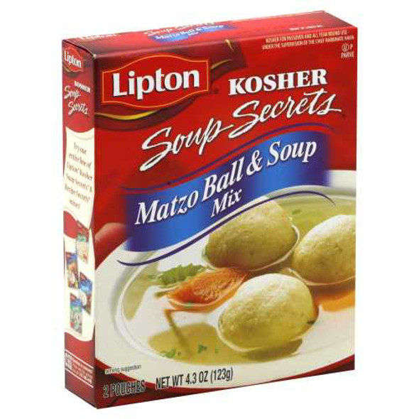 LIPTON KOSHER: Mix Soup and Matzo Ball, 4.3 oz New