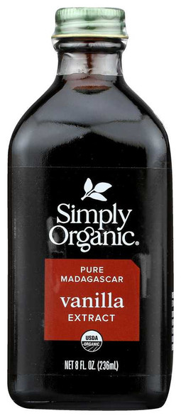 SIMPLY ORGANIC: Madagascar Pure Vanilla Extract, 8 oz New