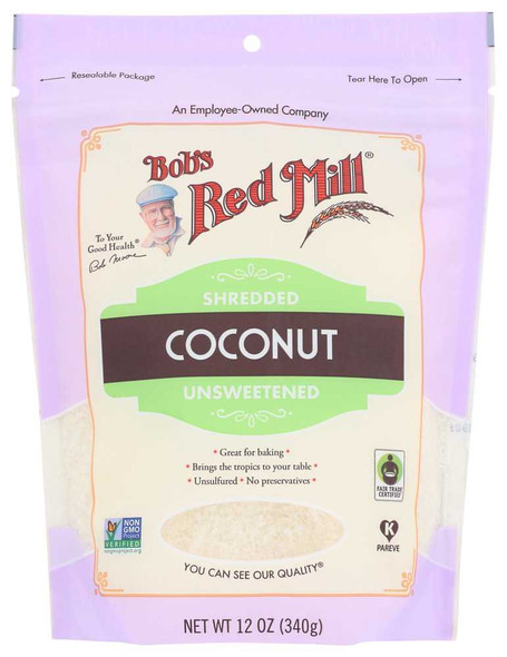 BOBS RED MILL: Shredded Coconut, 12 oz New